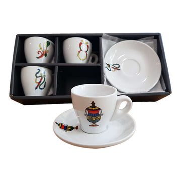 Scopa Briscola Italian Playing Cards - Espresso Cups 4 set